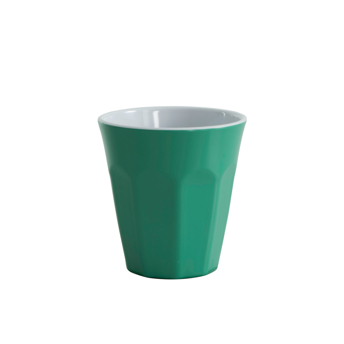 Serroni Café Two-Tone Melamine Cup, 260 ml, Forest Green