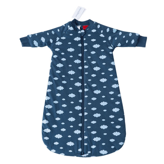 Snugtime Long Sleeve Padded Sleeping Bag - Cloud-Size 1-2 -12 -24 Mths Snugtime