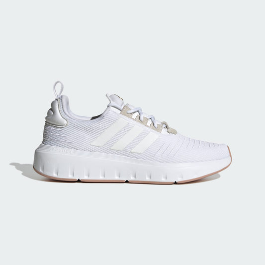 adidas Sportswear Swift Run 23 Women's Lifestyle Shoes, White/White/Gold Metallic - EU 37 1/3 - side view