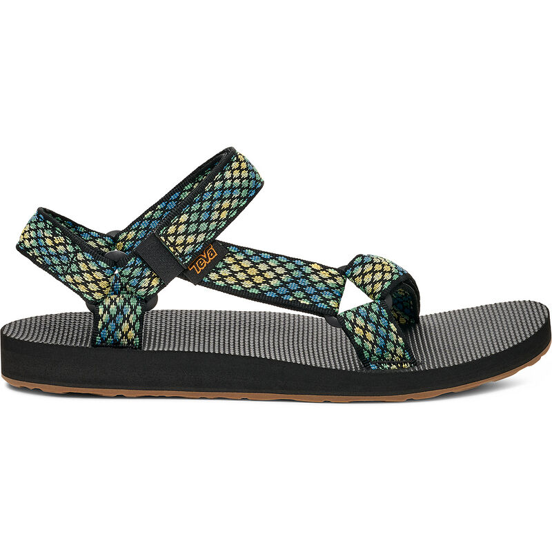 Teva Women's Original Universal Outdoor Sandal, Chroma Black/Lemon, US 7, EU 38 Teva