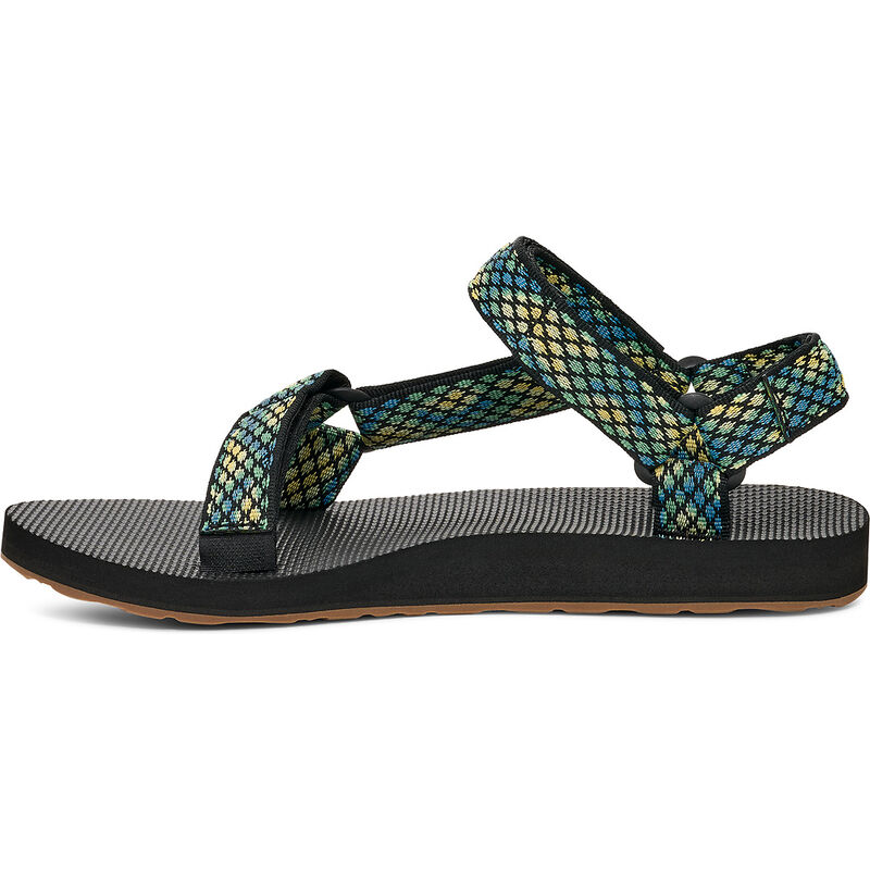 Teva Women's Original Universal Outdoor Sandal, Chroma Black/Lemon, US 7, EU 38 Teva