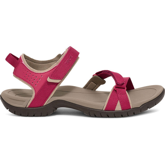 Teva Women's Verra Outdoor Sandal, Cherries Jubilee/Chocolate Brown, EU 39 Teva