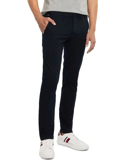 Tommy Hilfiger Flex Slim Fit Stretch Men's 42 /30''  Straight Leg Pants Navy Blue Tommy Hilfiger