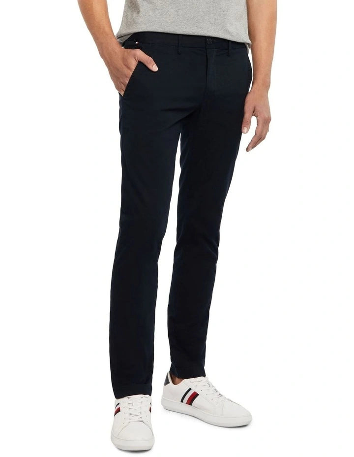Tommy Hilfiger Flex Slim Fit Stretch Men's 42 /30''  Straight Leg Pants Navy Blue Tommy Hilfiger