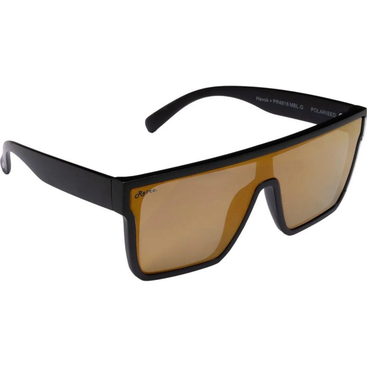 Ugly Fish Havok PR4816 Polarised Sunglasses Matte Black/Gold Mirror – 143-50-18-148 UGLY FISH
