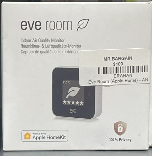 Eve Room Indoor Air Quality Monitor | Apple HomeKit & Thread | VOC Temp Humidity - AN - Mr Bargain