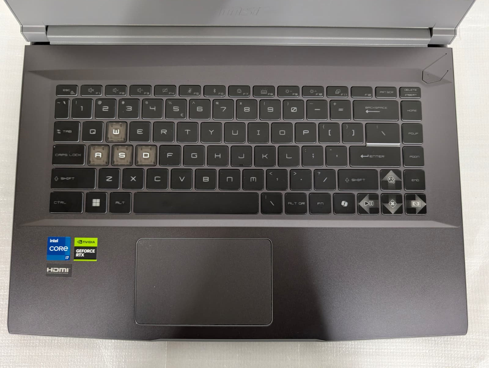 MSI Thin 15 B12UCX Gaming Laptop i7-12650H RTX 2050 8GB RAM 512GB SSD – As New MSI