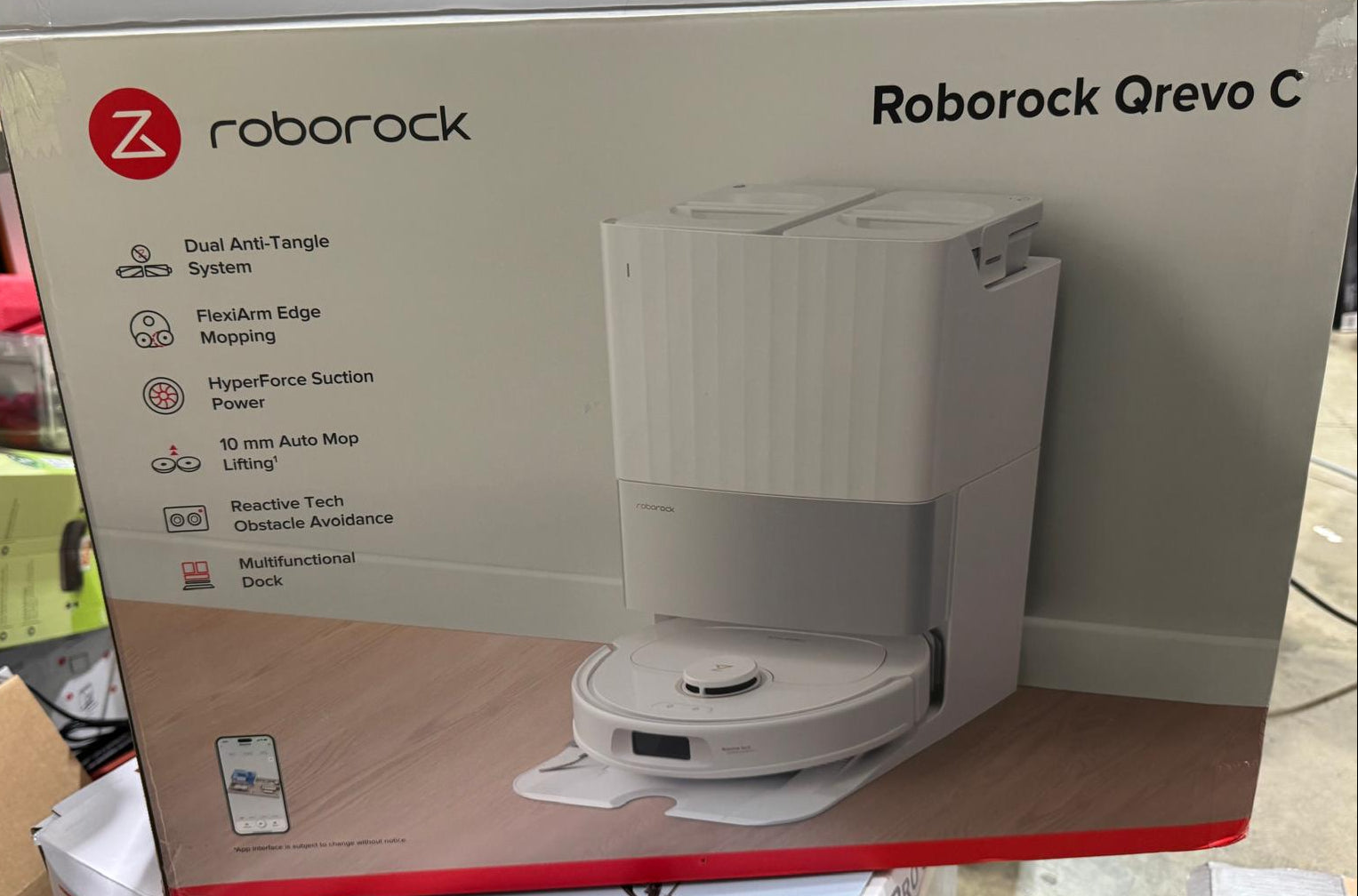 Roborock Qrevo C Robot Vacuum Cleaner & Mop with Multifunctional Dock - 739 Minutes Usage-Excellent Condition Roborock