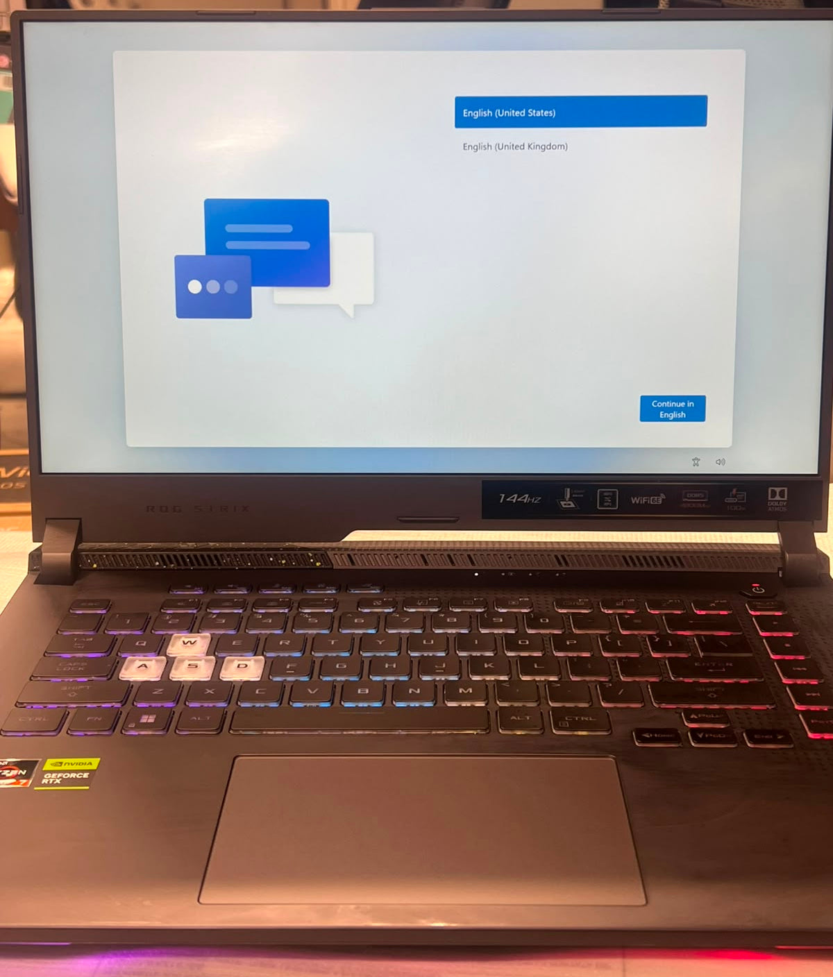 ASUS ROG Strix G15 G513RC 15.6" FHD 144Hz Gaming Laptop Ryzen 7 6800H RTX 3050 16GB 512GB SSD – Excellent Condition ASUS