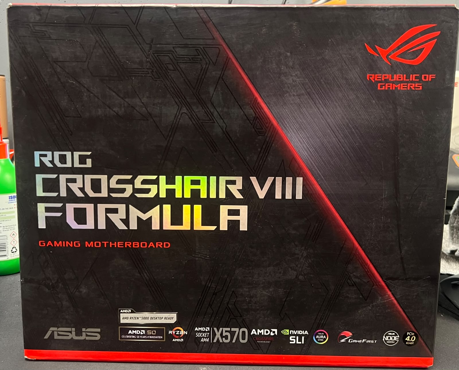ASUS ROG Crosshair VIII Formula X570 ATX AM4 DDR4 Gaming Motherboard – Excellent Condition (Untested) ASUS