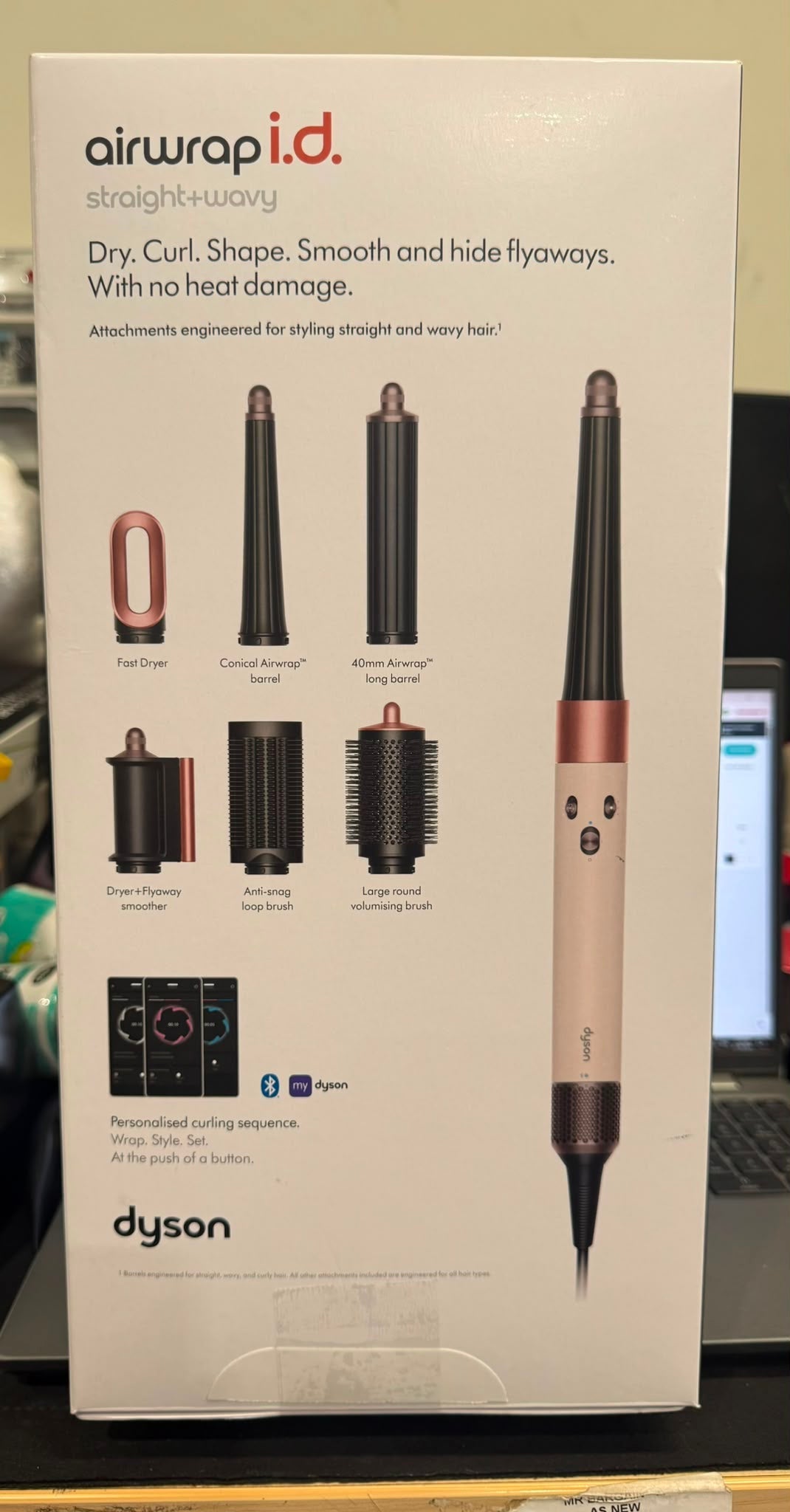 Dyson Airwrap i.d. Multi-Styler Pink Intelligent Hair Styling Tool – Excellent Unused Condition DYSON