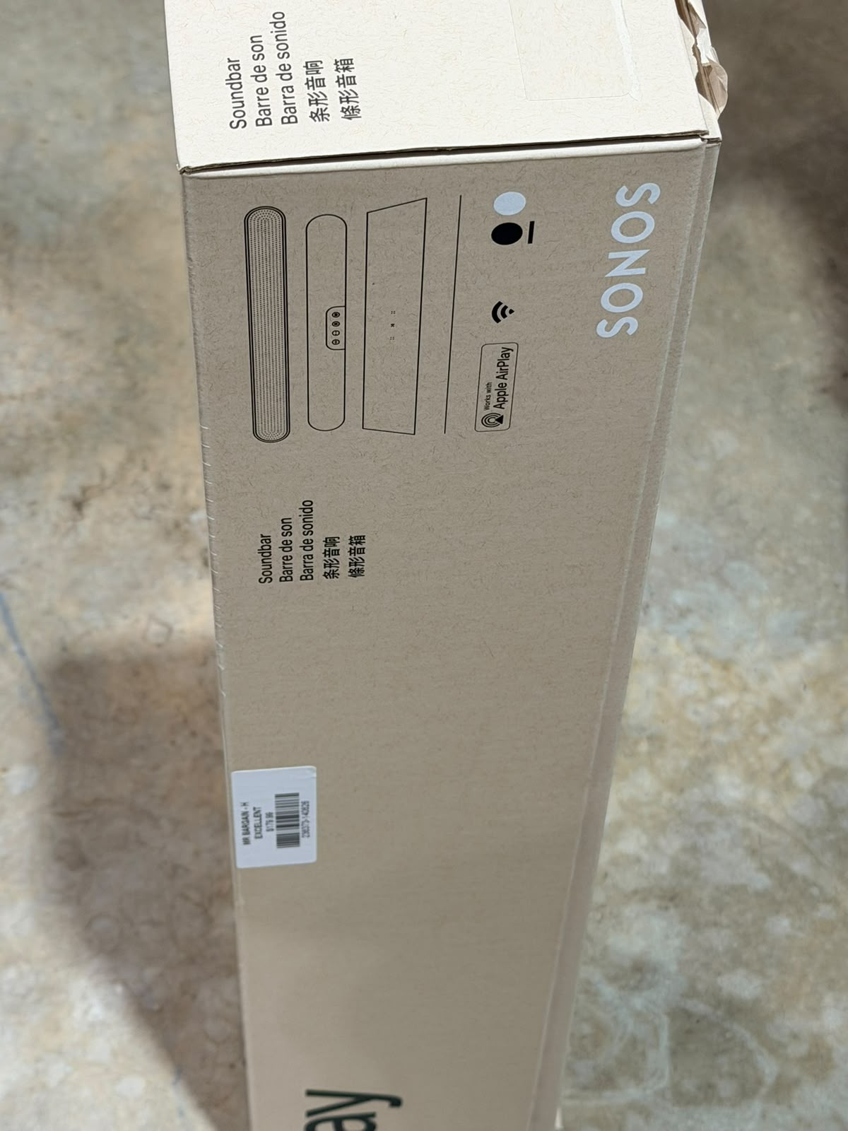 Sonos Ray Soundbar Black Compact Home Theatre Sound System – Excellent Condition SONOS