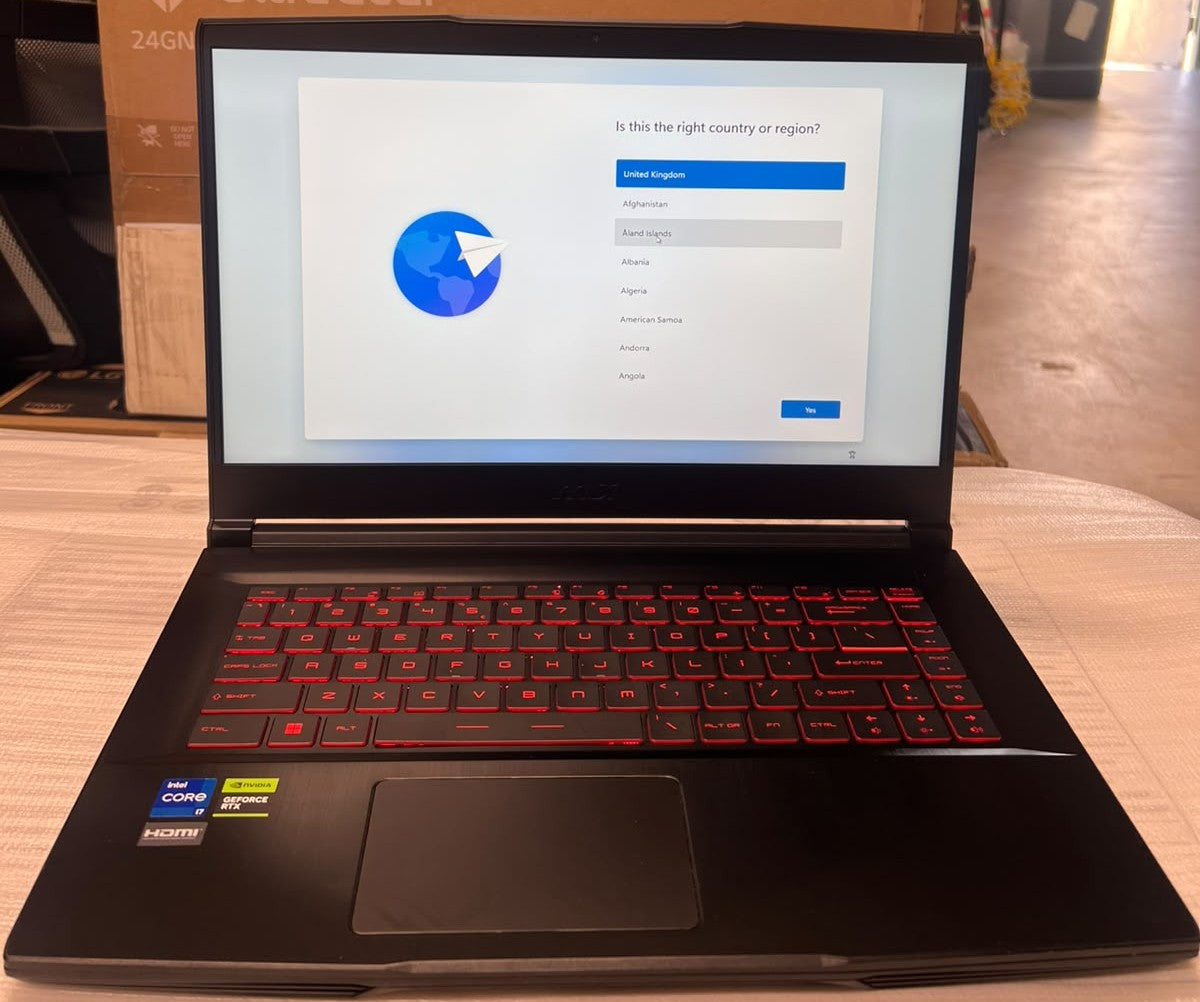MSI Thin GF63 12UC-891AU Gaming Laptop i7-12650H RTX 3050 16GB 512GB – Excellent Condition MSI