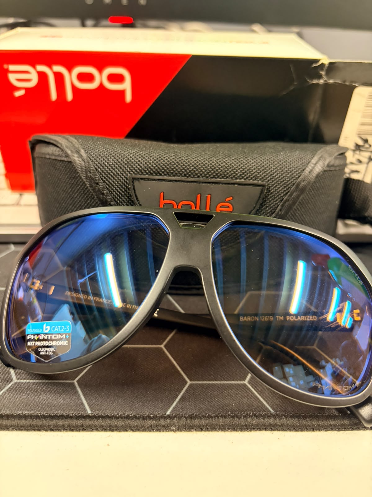 BOLLE Baron 12618 Sunglasses Blue/Black BOLLE