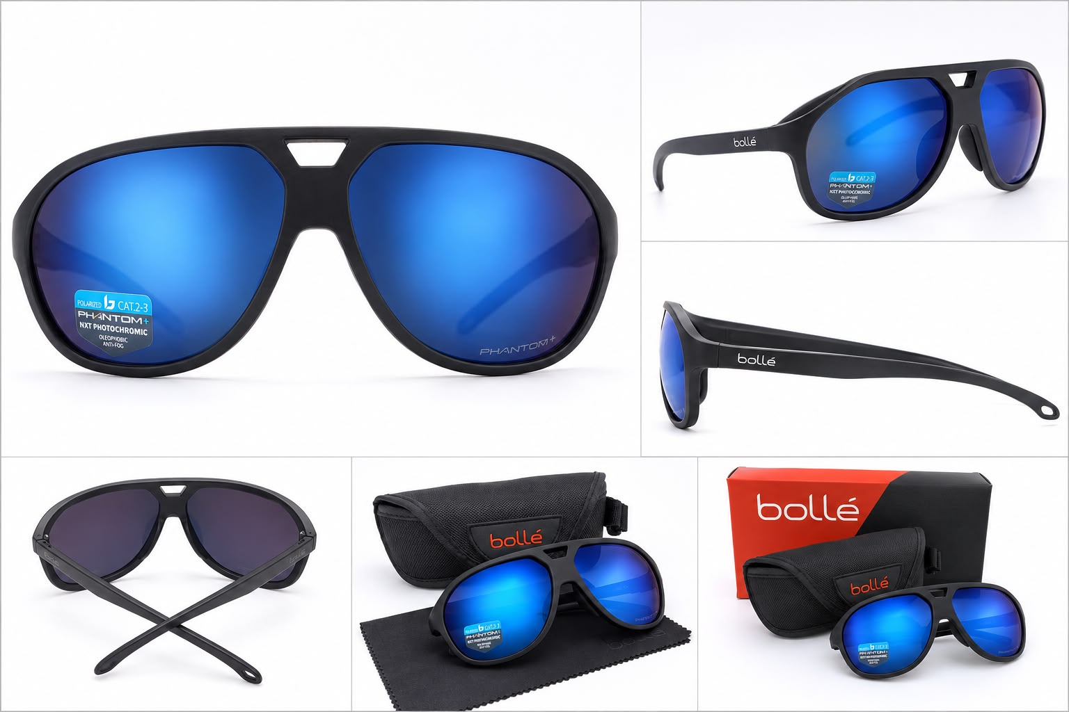 BOLLE Baron 12618 Sunglasses Blue/Black BOLLE