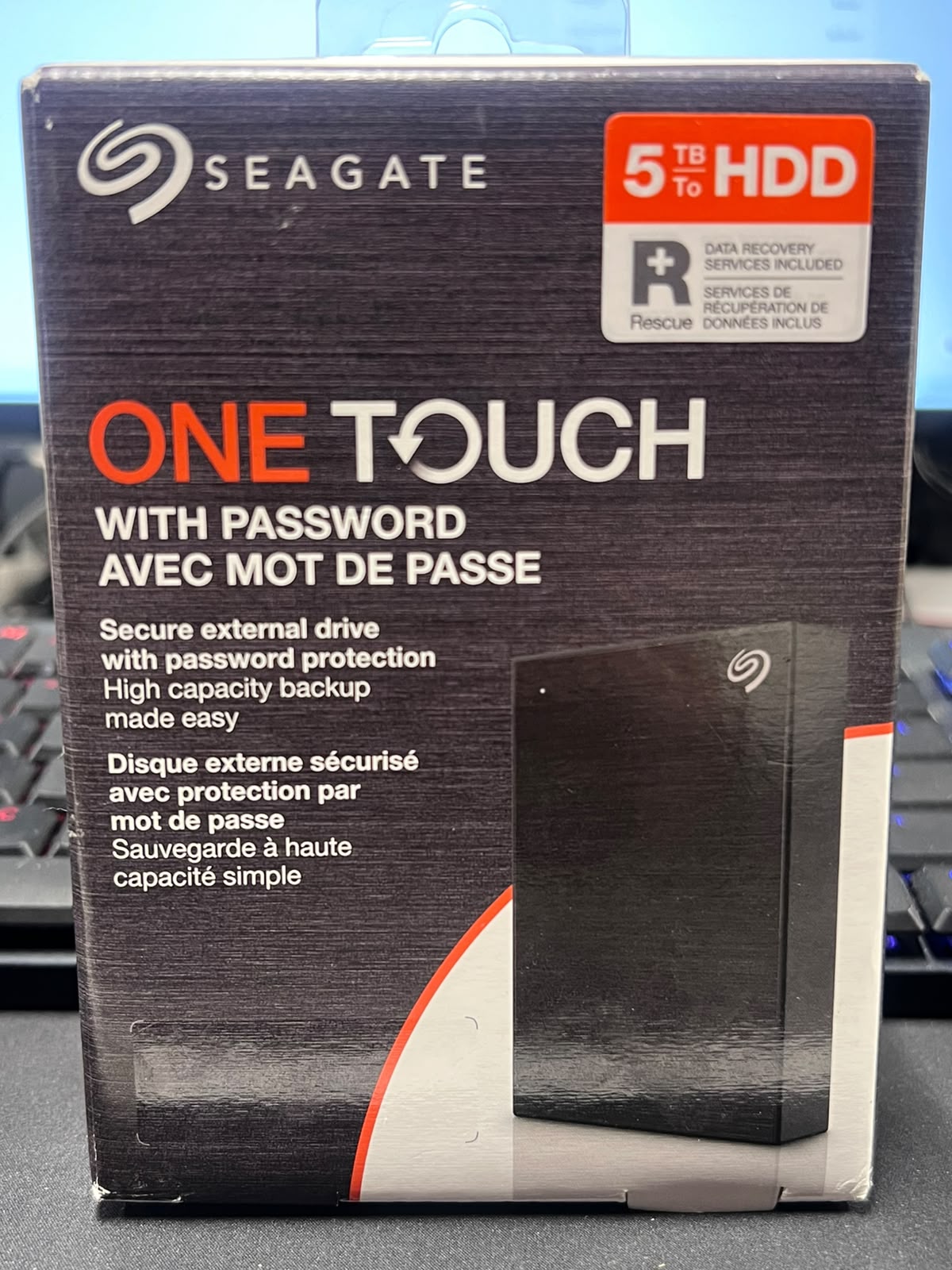 Seagate One Touch Portable 5TB External Hard Drive USB 3.0 Black – Excellent Condition SEAGATE