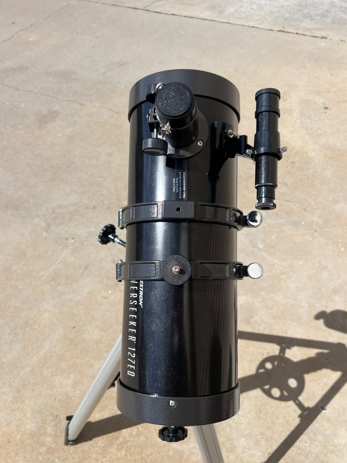 Celestron 21049 PowerSeeker 127EQ Reflector Telescope, Black - Excellent - Refurbished