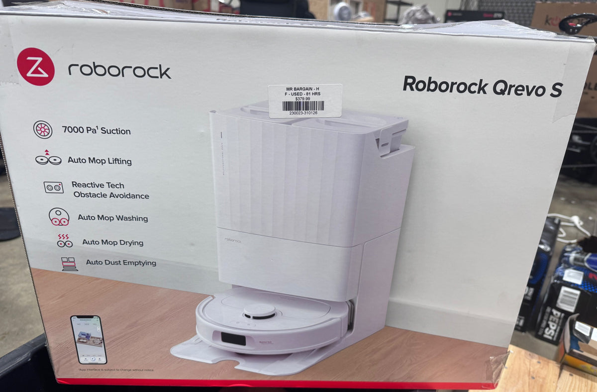 Roborock Qrevo S Robot Vacuum and Mop - Good - Refurbished - 81HRS, 4.6km² Roborock