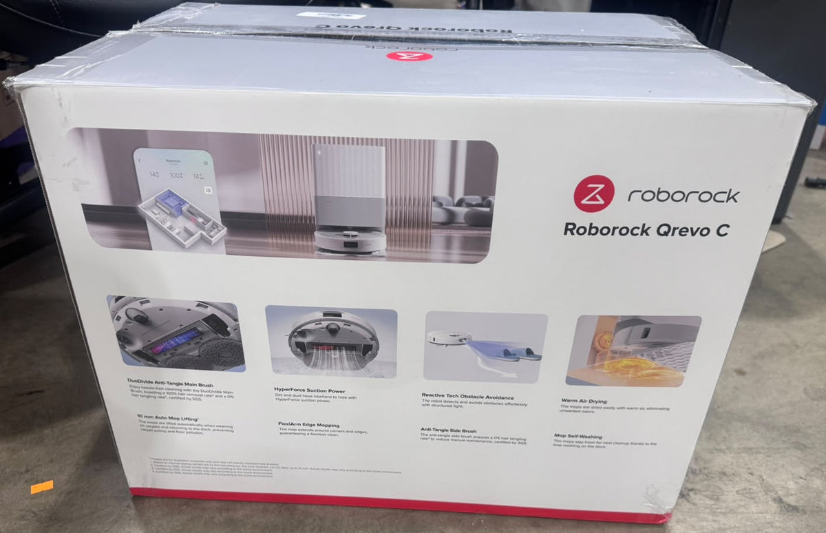 Roborock Qrevo C Robot Vacuum & Mop with Self-Empty Dock - Good - Refurbished Roborock