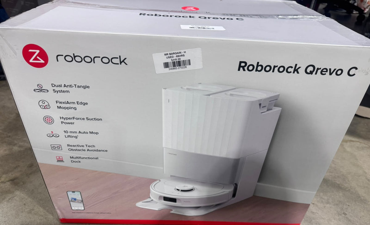 Roborock Qrevo C Robot Vacuum & Mop with Self Empty Dock- Good-Refurbished Roborock