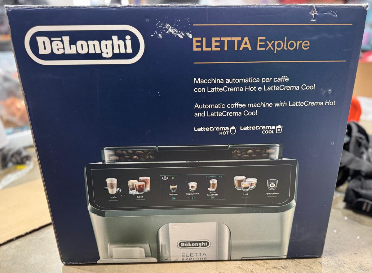 De'Longhi Eletta Explore ECAM45055G Automatic Coffee Machine Grey - Excellent - Refurbished DeLonghi