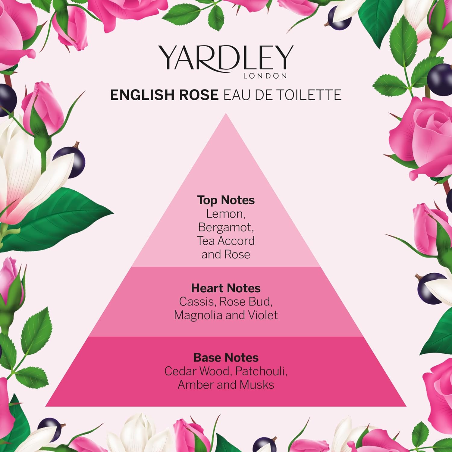 Yardley London English Rose Eau de Toilette, 125ml gl beauty