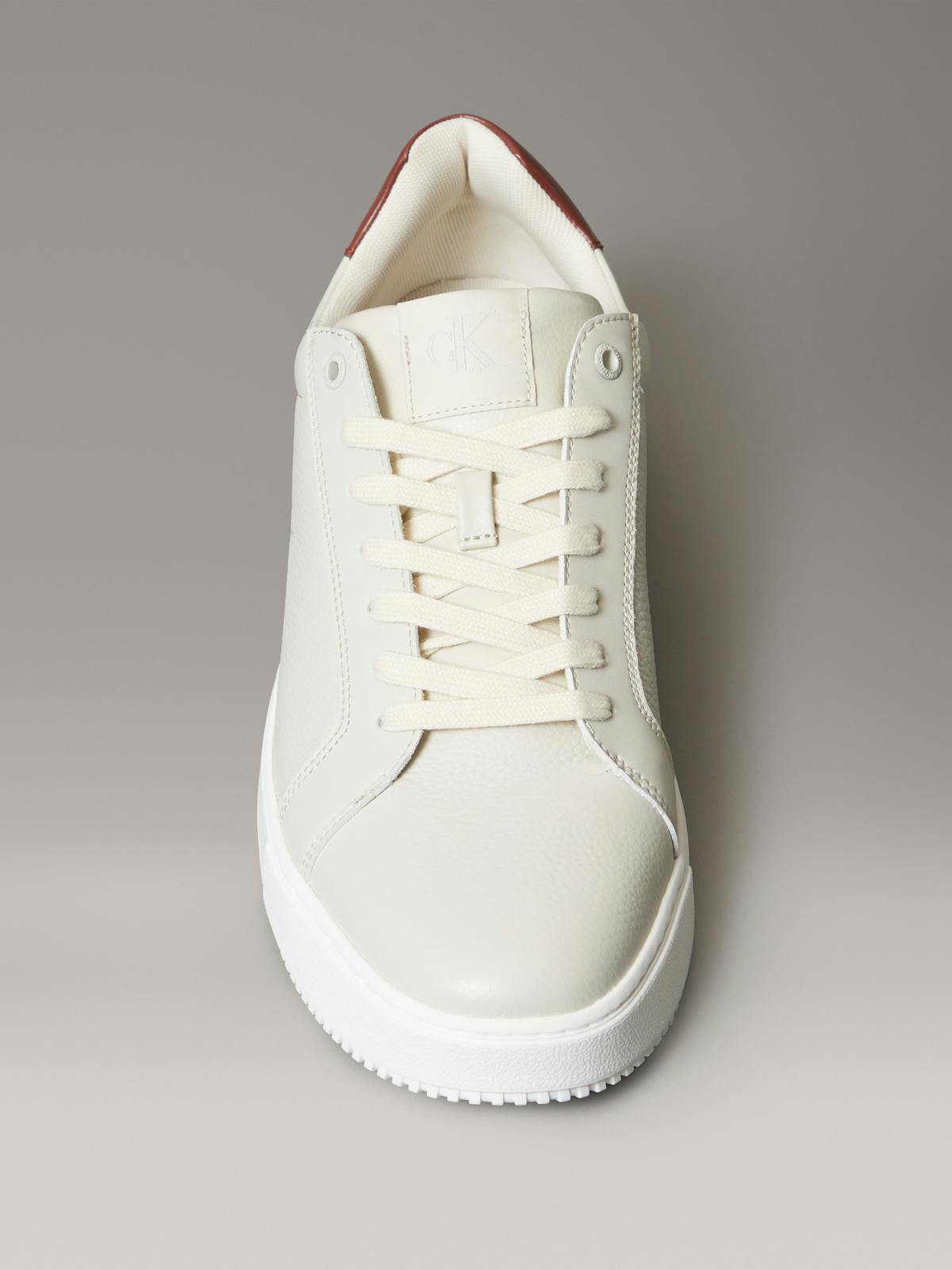 Calvin Klein Jeans Men's Chunky Cupsole Sneaker, Silver Birch/Cinnamon, EU 46 Calvin Klein