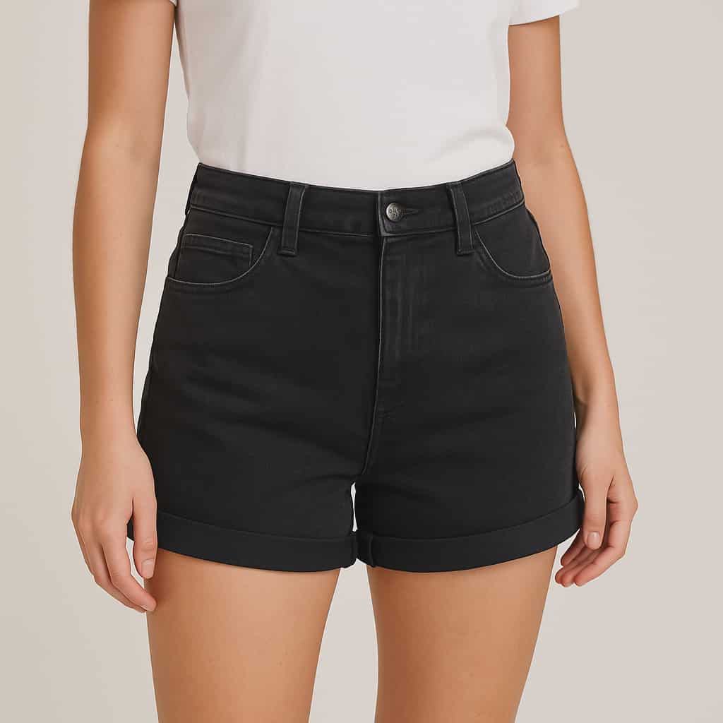 Lee Women's High Waisted Shorts Denim - Black Costco Casuarina