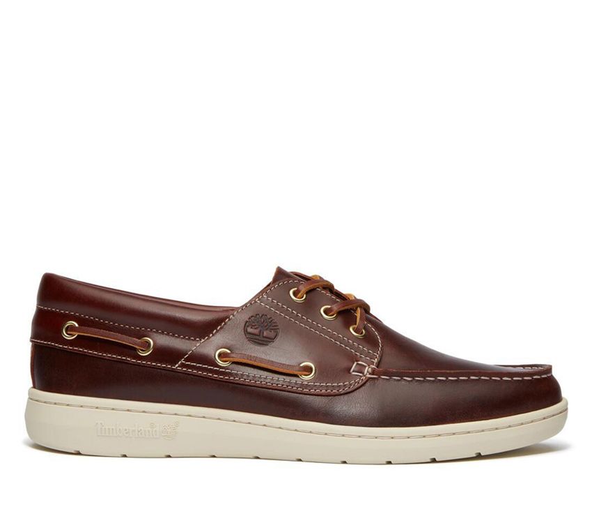 Timberland Men's Portofino Pier Boat Shoe, Burgundy Full Grain, US 9, EU 43 TIMBERLAND