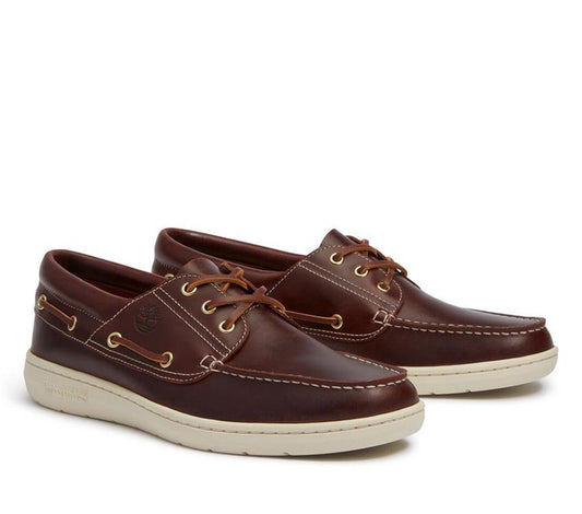 Timberland Men's Portofino Pier Boat Shoe, Burgundy Full Grain, US 9, EU 43 TIMBERLAND