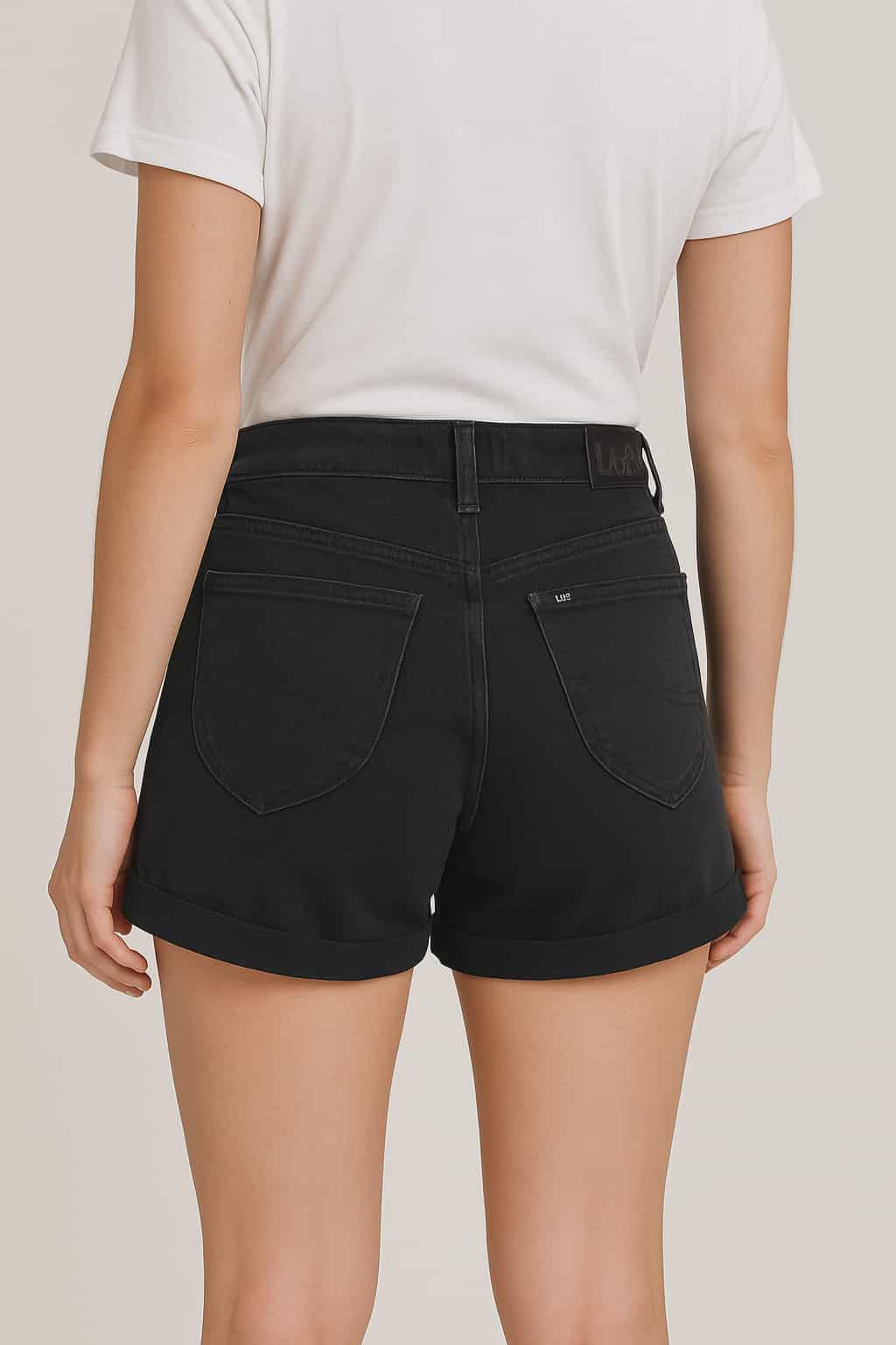 Lee Women's High Waisted Shorts Denim - Black Costco Casuarina