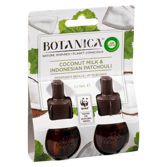 Air Wick Botanica Plug-In Refill Coconut Milk & Indonesian Patchouli 2 x 19ml Botanica