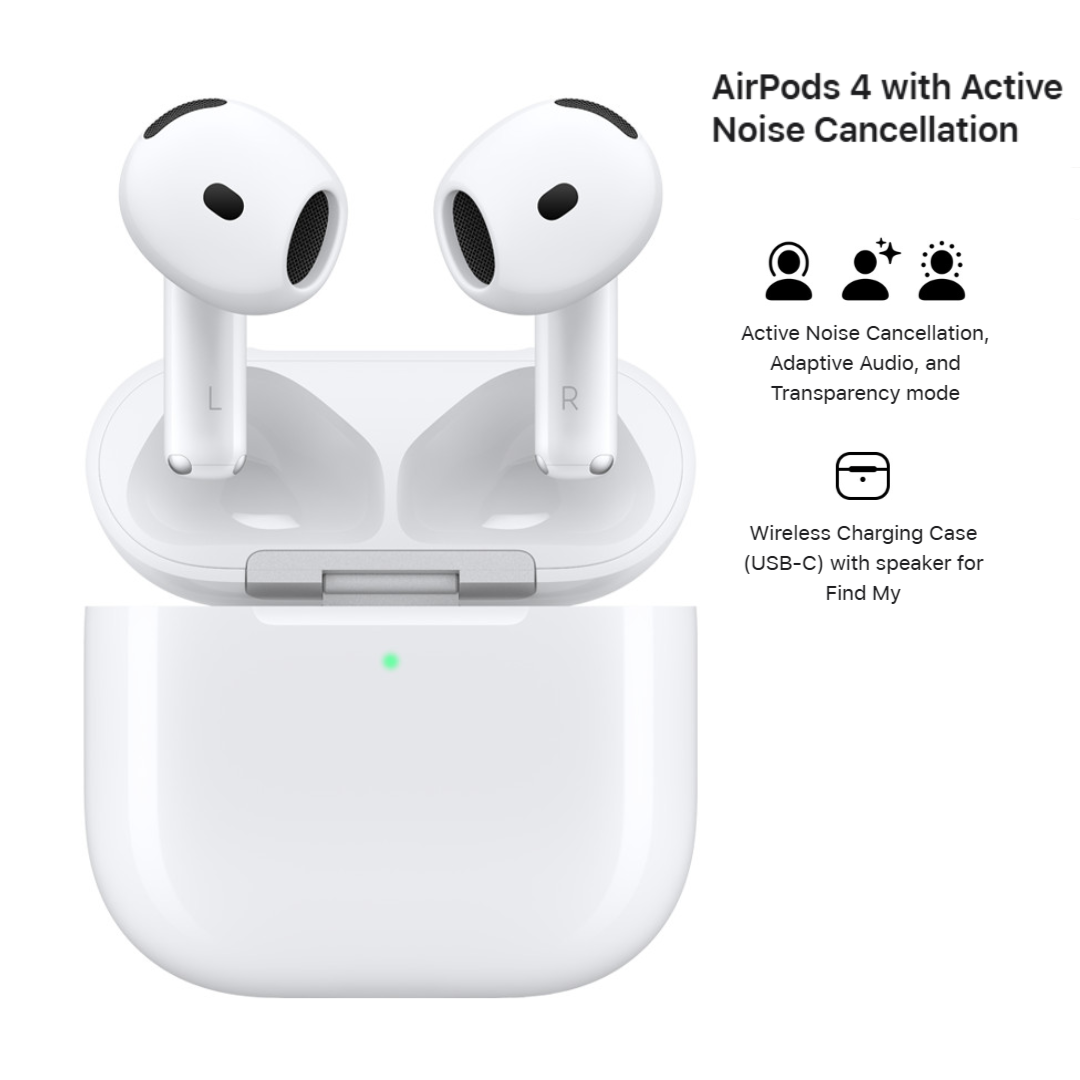Apple AirPods 4 with Active Noise Cancellation MXP93ZA/A Apple AirPods