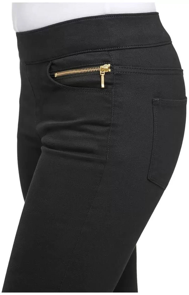 ANDREW MARC Women's Pull On Zip Pant Mr Bargain