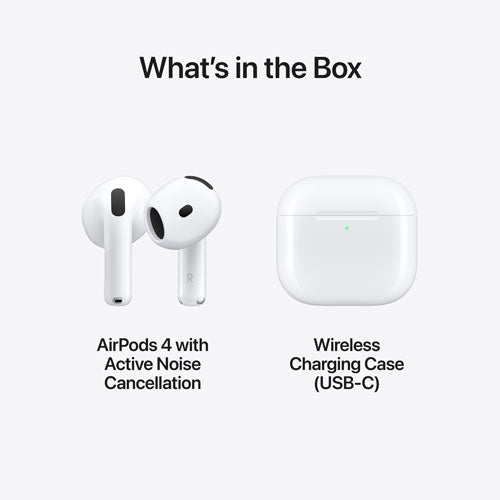 Apple AirPods 4 with Active Noise Cancellation (ANC) - White - Good Condition APPLE