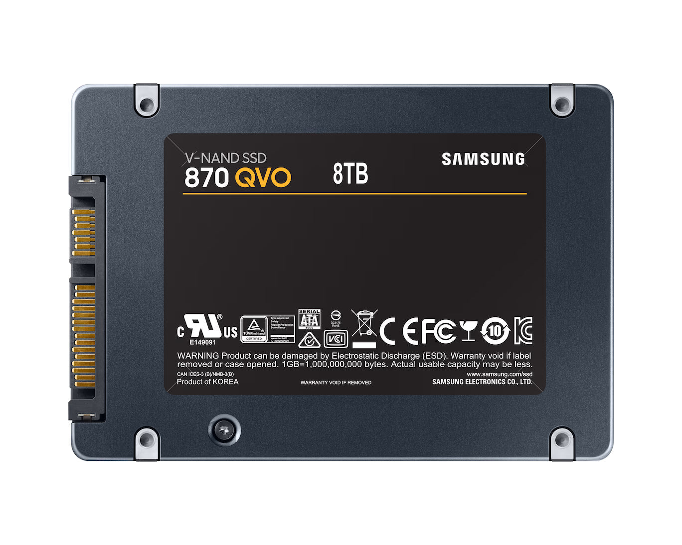 Samsung 870 QVO 8TB SATA SSD 2.5" Internal Solid State Drive MZ-77Q8T0B – As New Samsung