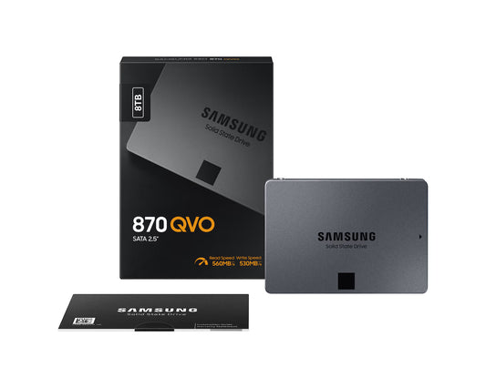 Samsung 870 QVO 8TB SATA SSD 2.5" Internal Solid State Drive MZ-77Q8T0B – As New Samsung