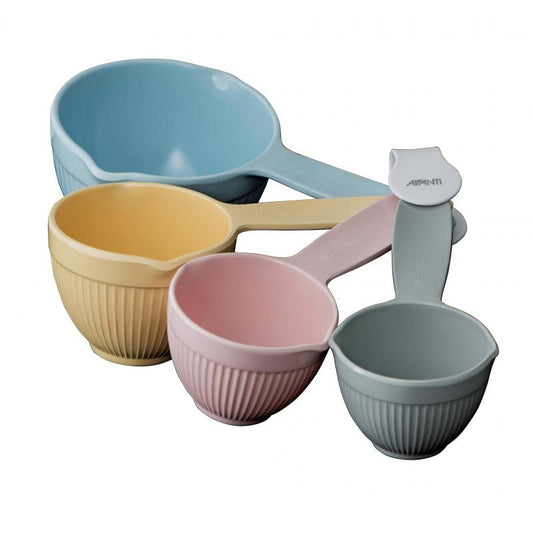 Avanti Ribbed Melamine Measuring Cups Set of 4 - Pastel Avanti