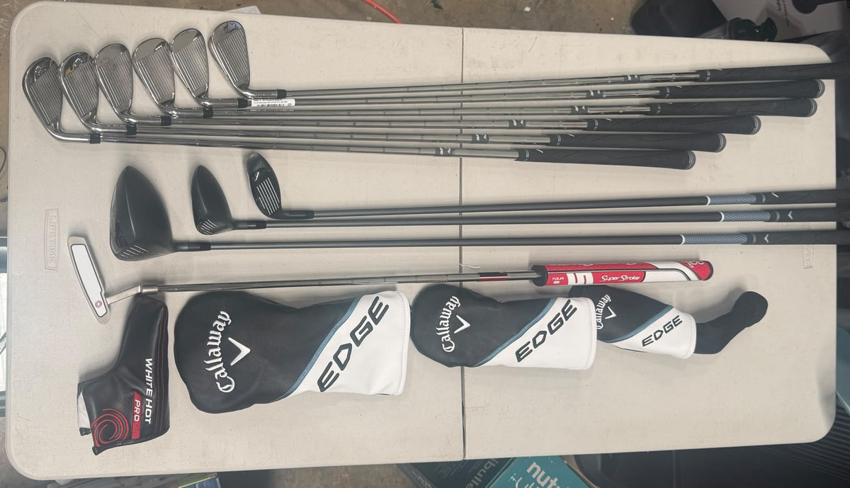 Callaway Edge Men's Right-Handed Regular Flex Golf Club Set - Black/Blue - Good Condition - Refurbished Callaway Edge