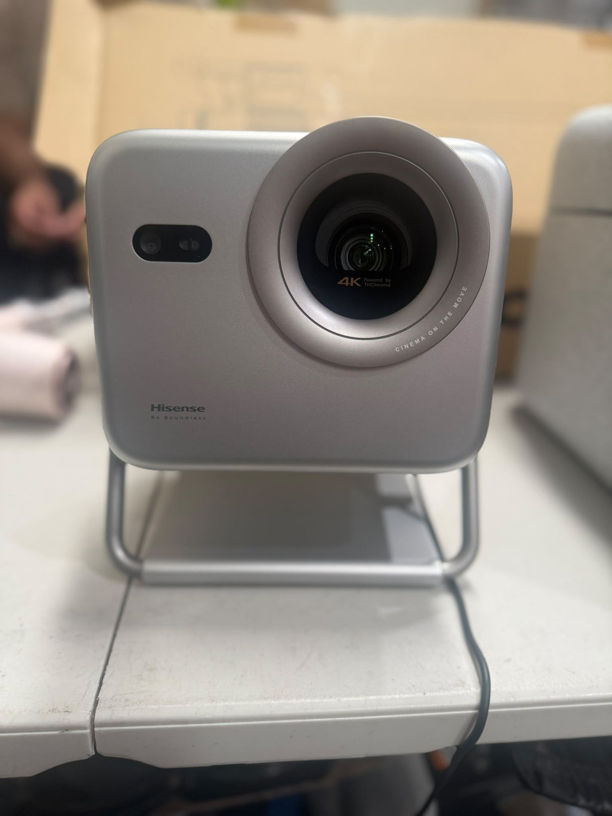 Hisense M2 Pro 4K TriChroma Laser Mini Projector - Titanium Grey - As New - Refurbished Hisense