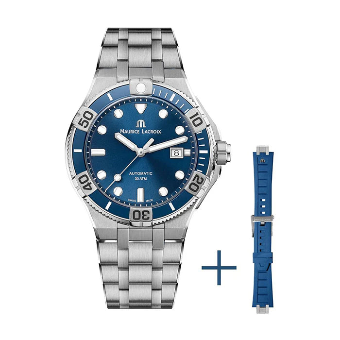 Maurice Lacroix AIKON Venturer 43mm Automatic Blue Dial Diver Watch AI6058 – Excellent Condition Maurice Lacroix