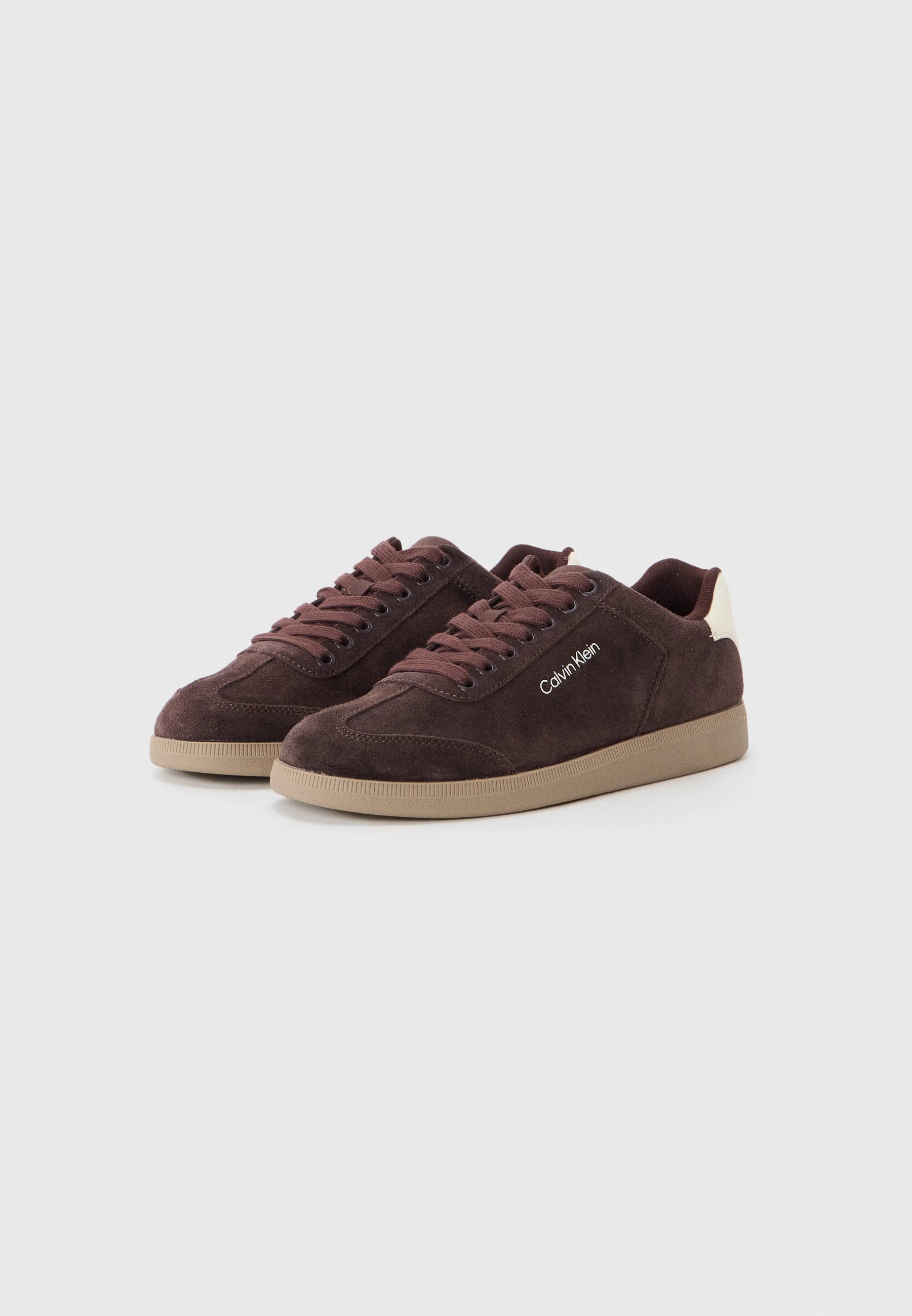 Calvin Klein Men's Cupsole Laceup Sneaker, Bordeaux/Marshmallow, 43 EU Calvin Klein