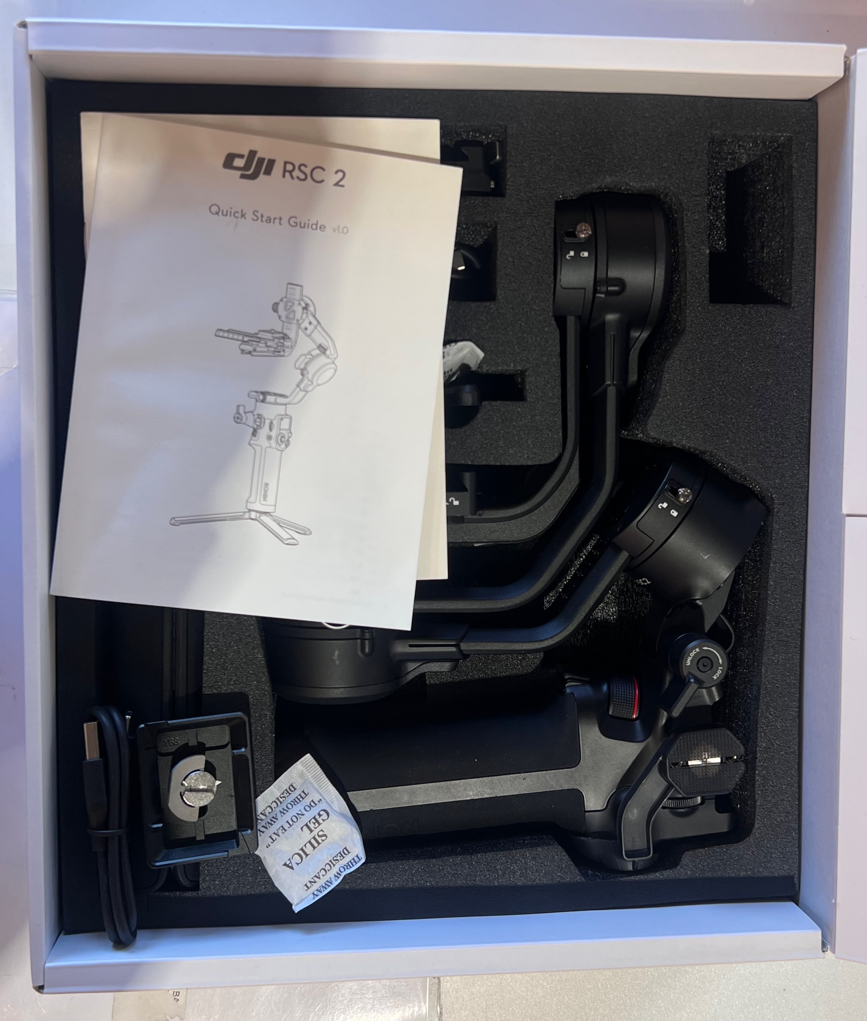 DJI RSC 2 3-Axis Handheld Gimbal Stabiliser for Mirrorless & DSLR Cameras – As New DJI