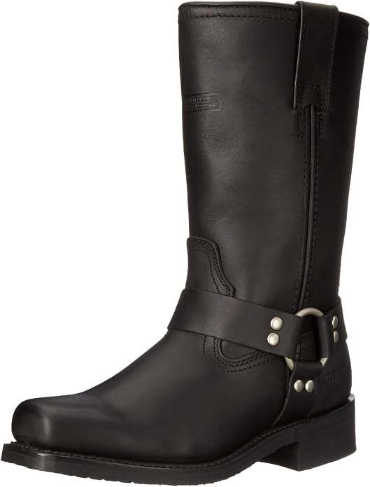 AdTec Men's 11" Harness Motorcycle Boot, Black- 11 W US Adtec