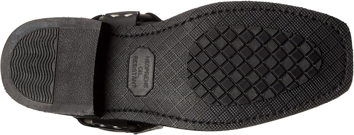 AdTec Men's 11" Harness Motorcycle Boot, Black- 11 W US Adtec