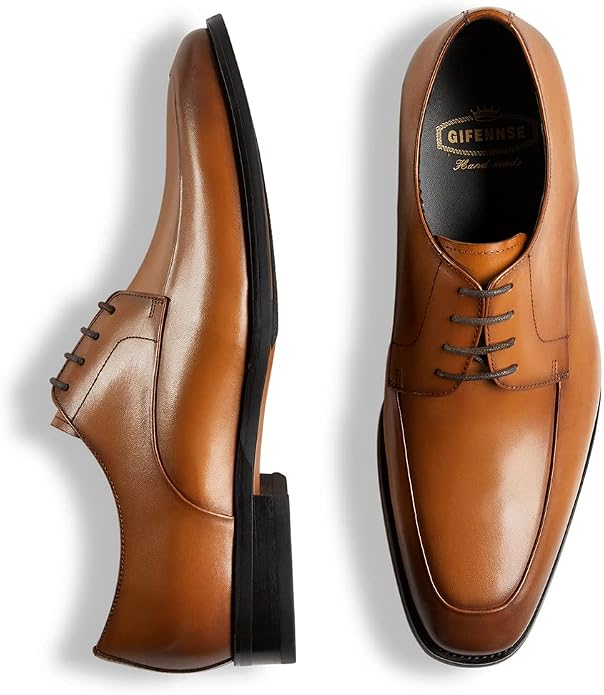 GIFENNSE Mens Leather Dress Shoes Mens Oxfords Formal Dress Shoes - 11 US GIFENNSE