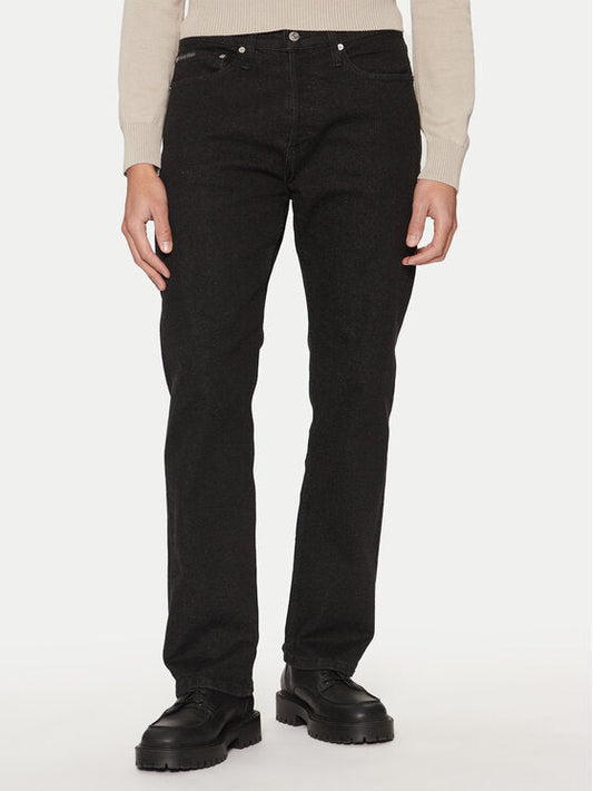 Calvin Klein Jeans Men's Standard Straight Jeans, Denim Black, 33 Calvin Klein Jeans