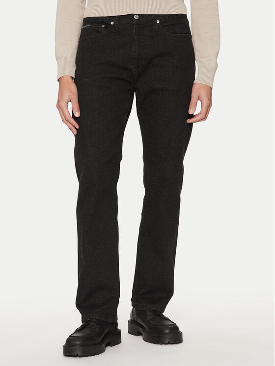 Calvin Klein Jeans Men's Standard Straight Jeans, Denim Black, 33 Calvin Klein Jeans