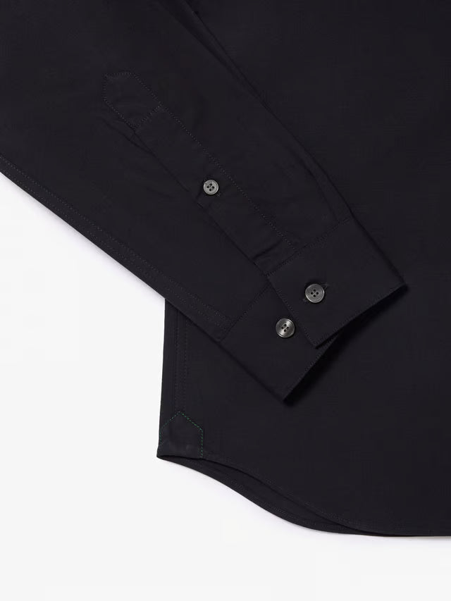 Lacoste Men's LS Slim Stretch Poplin Shirt, Abysm, Medium Lacoste