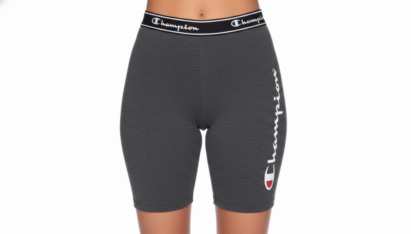 Champion Women's Script Logo Bike Shorts Mr Bargain